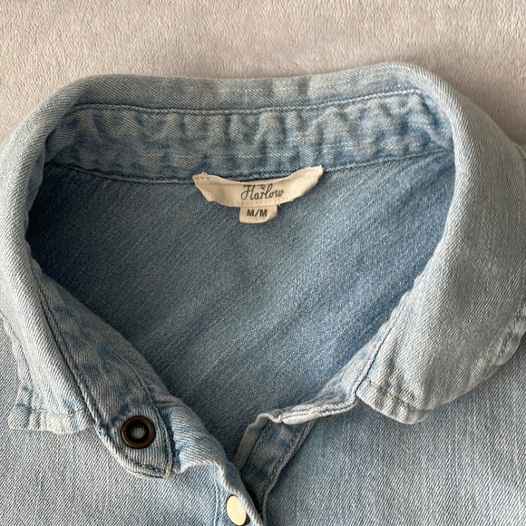 Harlow Light Denim Long Sleeve Shirt - Fits Small - Picture 4 of 9